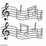 Printable Musical Note coloring Page sketch template