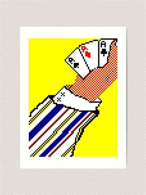 "Windows 95 Solitaire Card Back 'CardHand' Pattern" Art Print by Spider ...