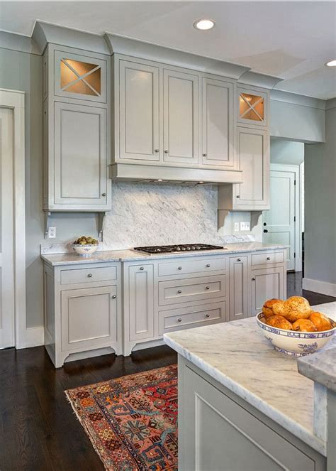 Walls & Cabinets both Gray Owl Benjamin Moore | Grey kitchen designs, Painted kitchen cabinets ...