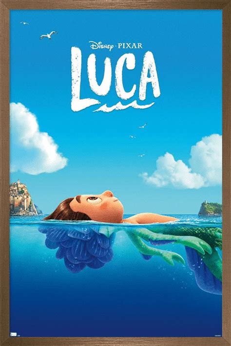 Disney Pixar Luca - Teaser Wall Poster, 22.375" x 34", Framed - Walmart.com