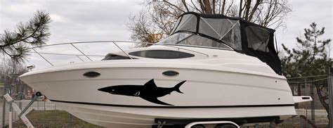 Shark vinyl boat decals, shark vinyl cut auto graphics | Xtreme Digital GraphiX