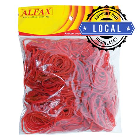 Alfax Rubber Band 1.5x1.4x70mm Red | NTUC FairPrice