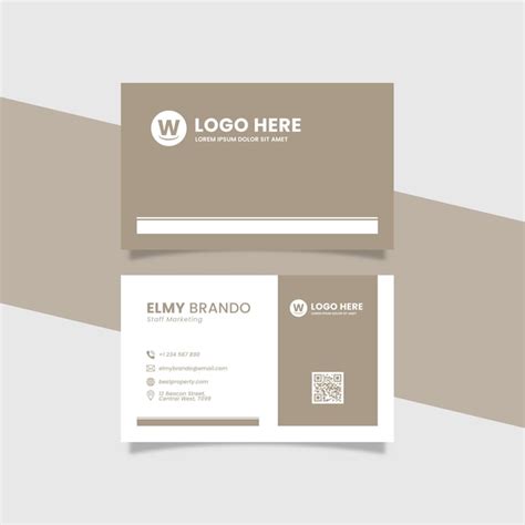 Premium Vector | Modern business card template with logo placement ...