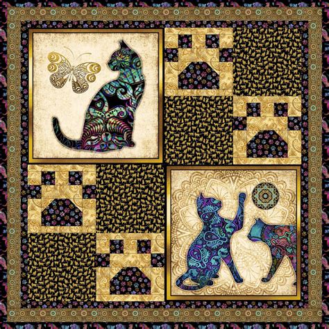 My New Pattern for Quilting Treasures! | Cat quilt block, Cat quilt patterns, Cat quilt