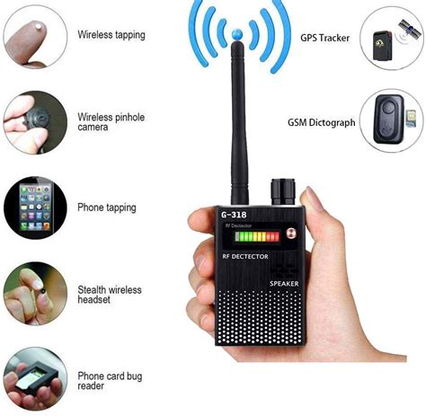 G318 RF Bug Detector,Detect Wide Range Radio GPS Frequency,High ...