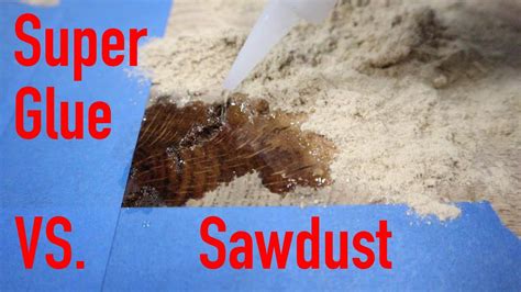 What Happens When You Mix Super Glue And Sawdust?? - YouTube