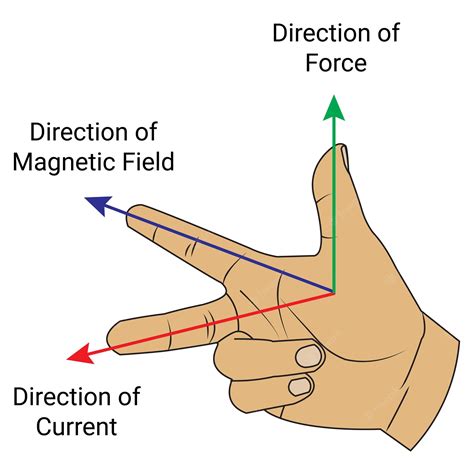 Premium Vector | Fleming's right hand rule. Physics education Science. Vector illustration ...