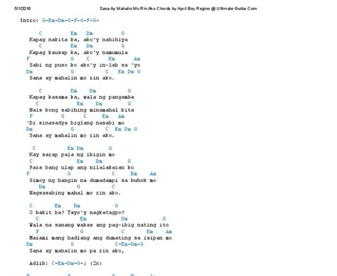 Ikaw At Ako Tj Monterde Chords Ukulele