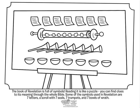 Symbols in Revelation Coloring Page - Whats in the Bible