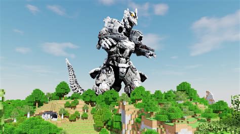 Minecraft Timelapse, Mecha Godzilla Build Schematic - YouTube