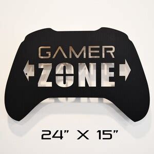 24 LED Gamer Zone Lighted Wall Sign, Gamer Gift, Game Room Light, Video ...