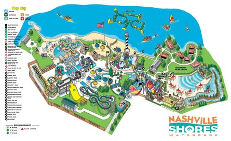 Nashville Shores Map and Brochure (2014 - 2024) | ThemeParkBrochures.net