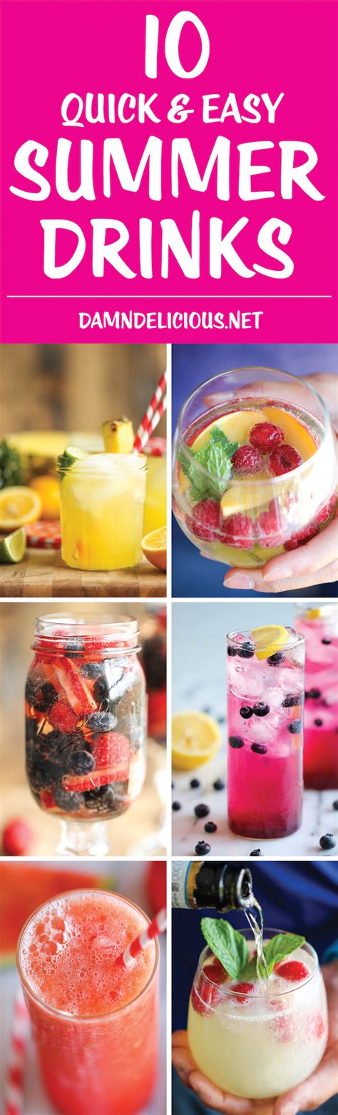 10 Quick and Easy Summer Drinks - Damn Delicious