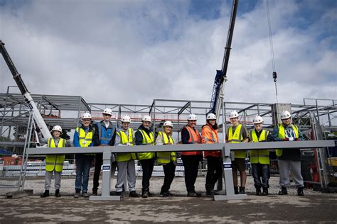 First steels being erected at £27m campus redevelopment at Cheadle ...