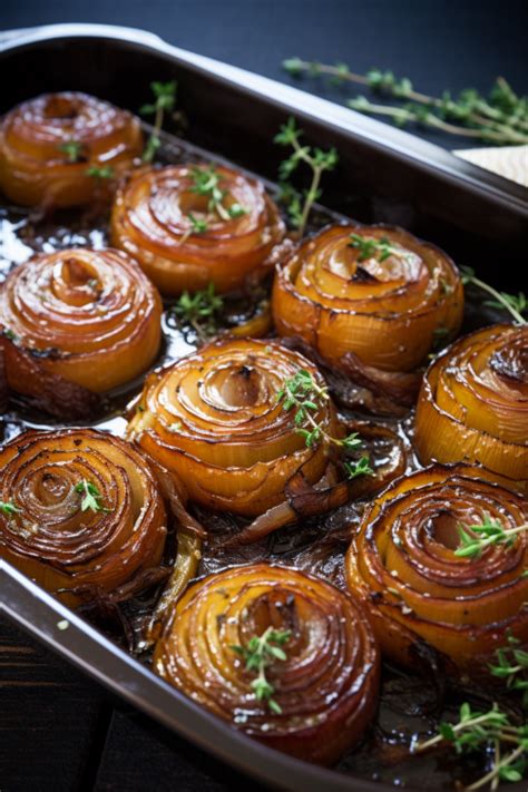 Balsamic Roasted Onions - That Oven Feelin