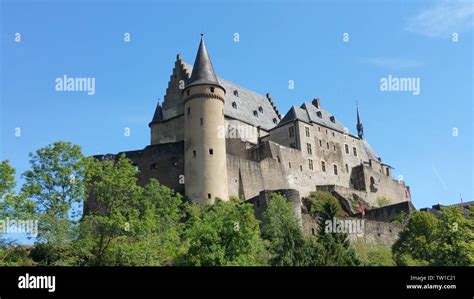 Castle Bourscheid Luxembourg Stock Photo - Alamy