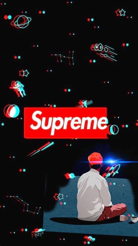 Supreme, black, red, HD phone wallpaper | Peakpx