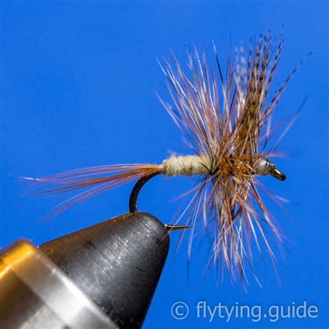 March Brown Dry Fly - Tying Instructions - Fly Tying Guide