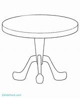 Table Coloring Page  Coloring Home sketch template