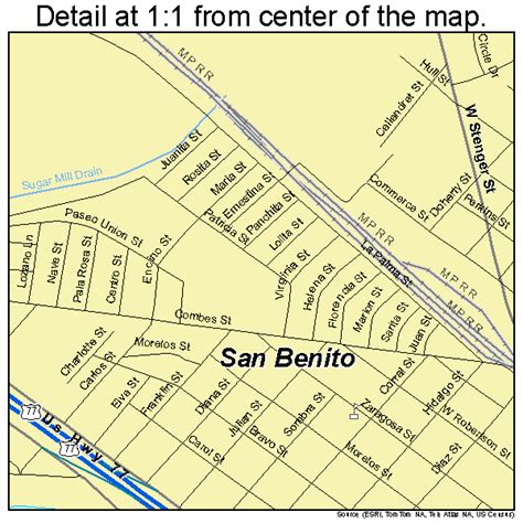 San Benito Texas Street Map 4865036