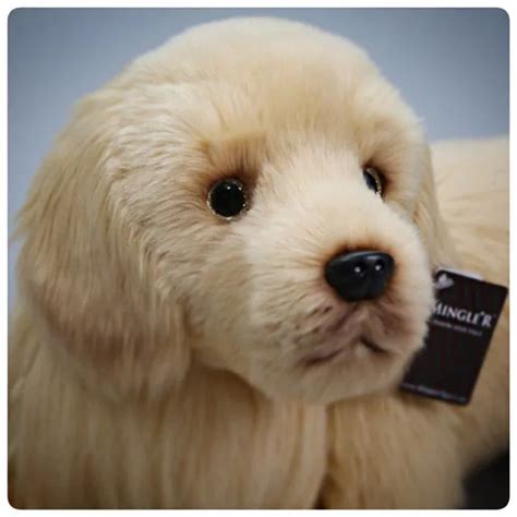 Ultra realistic Golden retriever stuffed animal plush puppy Doll ...