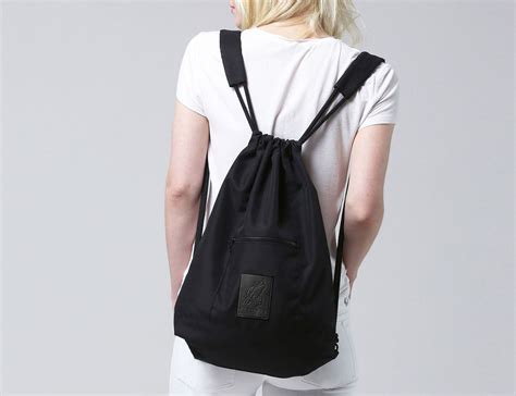 Canvas Drawstring Backpack With Pockets at William Fitting blog