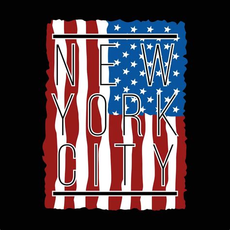 new york city flag abstract graphic, typography t shirt, vector design ...