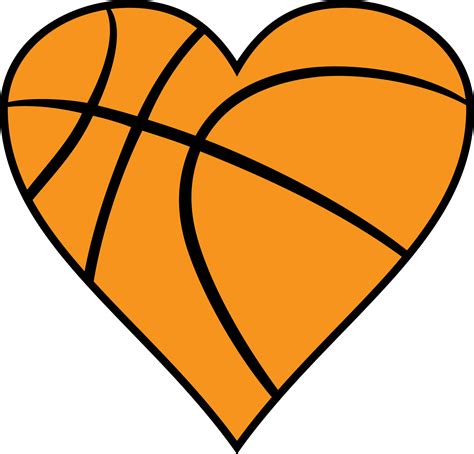 Basketball Heart Decal For Cars, Laptops, And More! Use Inside Or Outside Sicks To Any Flat ...