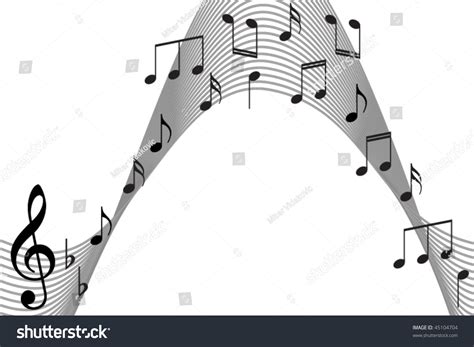 Music Notes Vector Background Stock Vector (Royalty Free) 45104704 ...