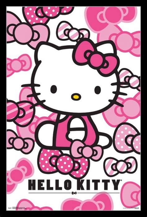 Hello Kitty - Bows Laminated & Framed Poster Print (22 x 34) - Walmart.com | Hello kitty images ...