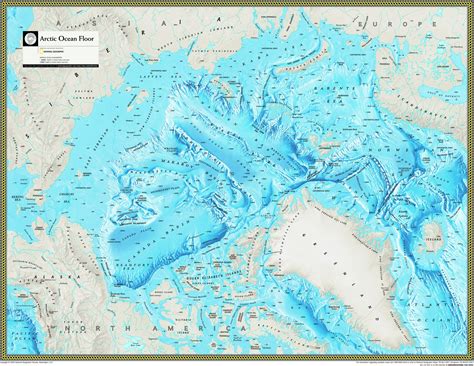 The Arctic Ocean Floor - National Geographic : r/MapPorn