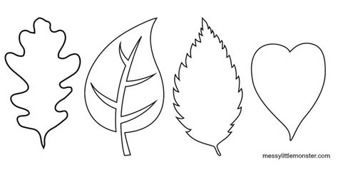 Printable Leaf Templates + fun leaf craft ideas! | Leaf crafts, Leaf ...