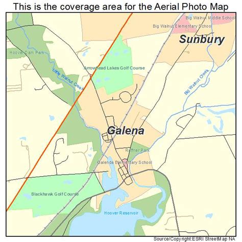 Aerial Photography Map of Galena, OH Ohio