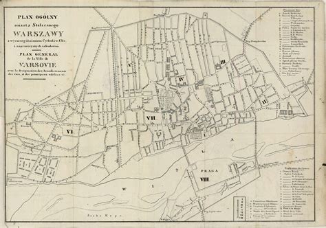 Warsaw Map, Map of Warsaw, Warsaw City, Old Warsaw Map, Retro Warsaw ...