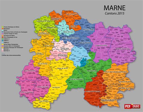 Carte de la Marne - Marne carte des villes, communes, sites touristiques