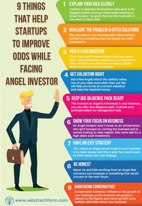 9 Things that help #startups to improve odds while facing Angel #investor #infographic | Angel ...