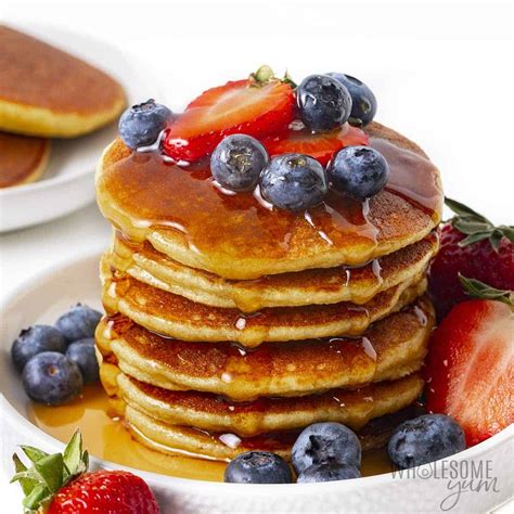 Keto Pancakes (Fluffy Low Carb Pancakes) - Wholesome Yum