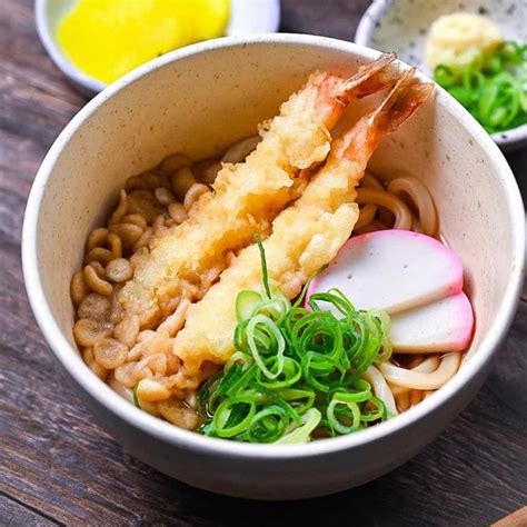 Shrimp Tempura Udon Noodle Soup (Ebiten Udon) - Sudachi Recipes