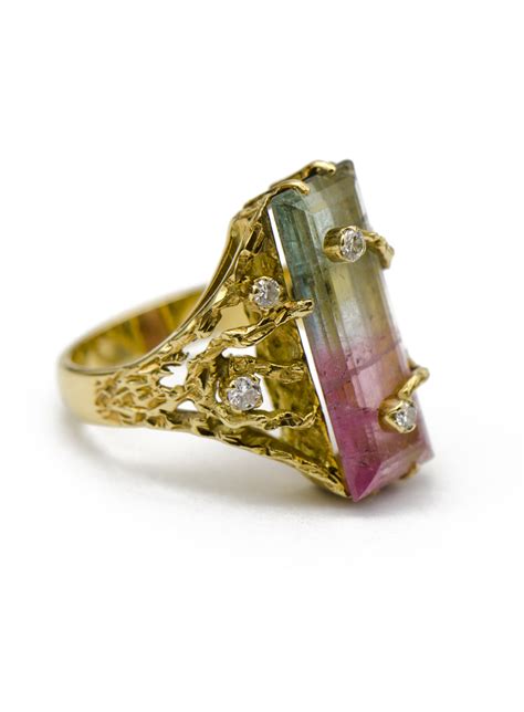 Watermelon Tourmaline Ring | Sandler's Diamonds & Time | Columbia SC | Mt. Pleasant