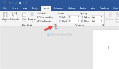 How to change default Gutter Margin size and position in Word