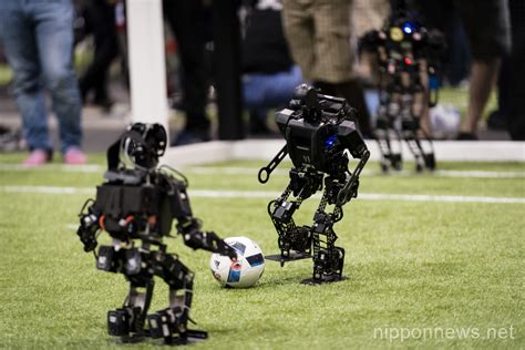 Humanoid robots show off their skills during RoboCup soccer | Nippon ...