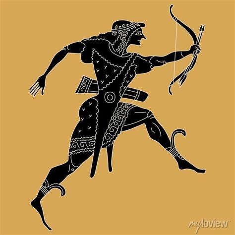 Ancient Greek Bow And Arrow