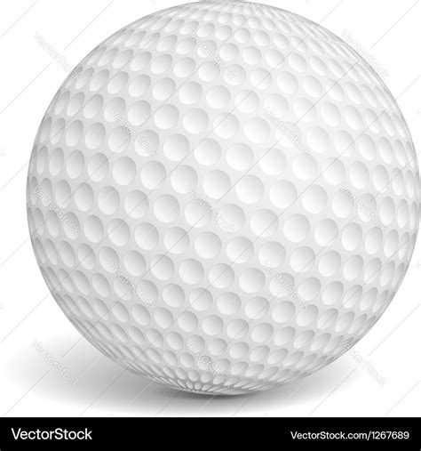 Golf ball Royalty Free Vector Image - VectorStock