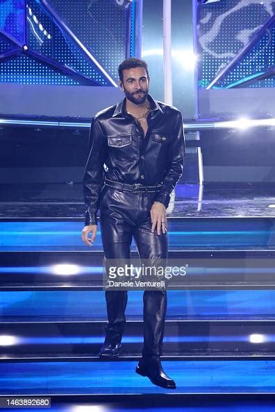 Marco Mengoni attends the 73rd Sanremo Music Festival 2023 at Teatro ...