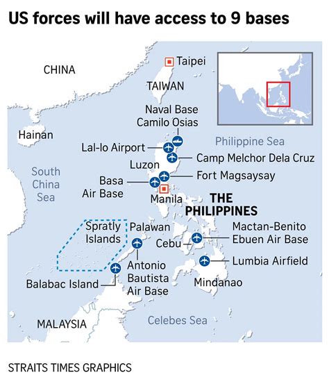 Philippine military bases with US access won’t be used for offensive ...