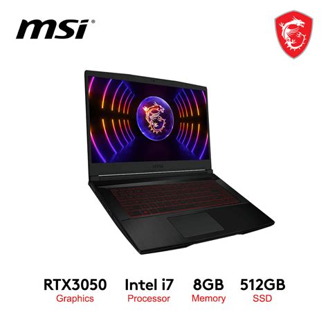 MSI Thin GF63 12UC-1000PH 15.6" FHD Intel i7 8GB DDR4 512GB SSD RTX ...