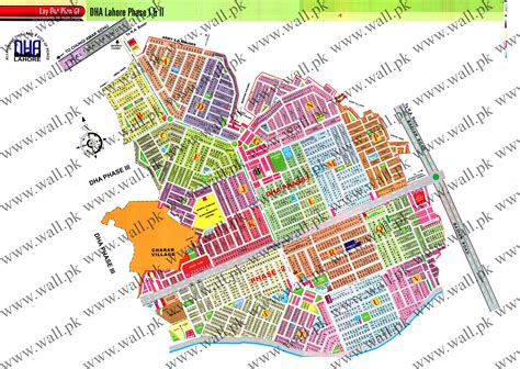 Dha Phase 7 X Block Map - Printable Maps Online