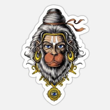 Hanuman Stickers | Unique Designs | Spreadshirt