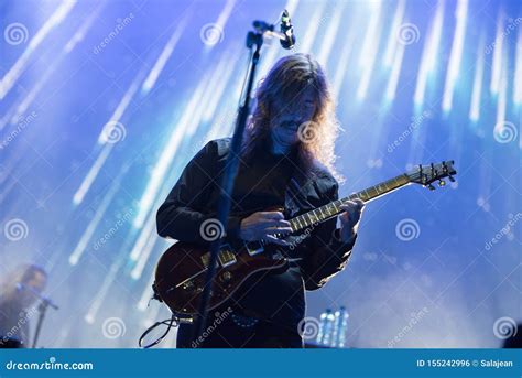 Opeth live rock concert editorial photo. Image of male - 155242996