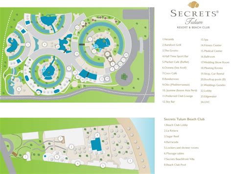 Secrets Tulum Resort & Beach Club map - Travel resort maps